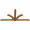 Ekena Millwork Redmond Rough Sawn Timber Gable Bracket, Western Red Cedar, 72"W x 36"H x 2"D x 4"F, 12/12 Pitch GBW072X36X0204RED00RWR - alternate 4